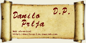 Danilo Prlja vizit kartica